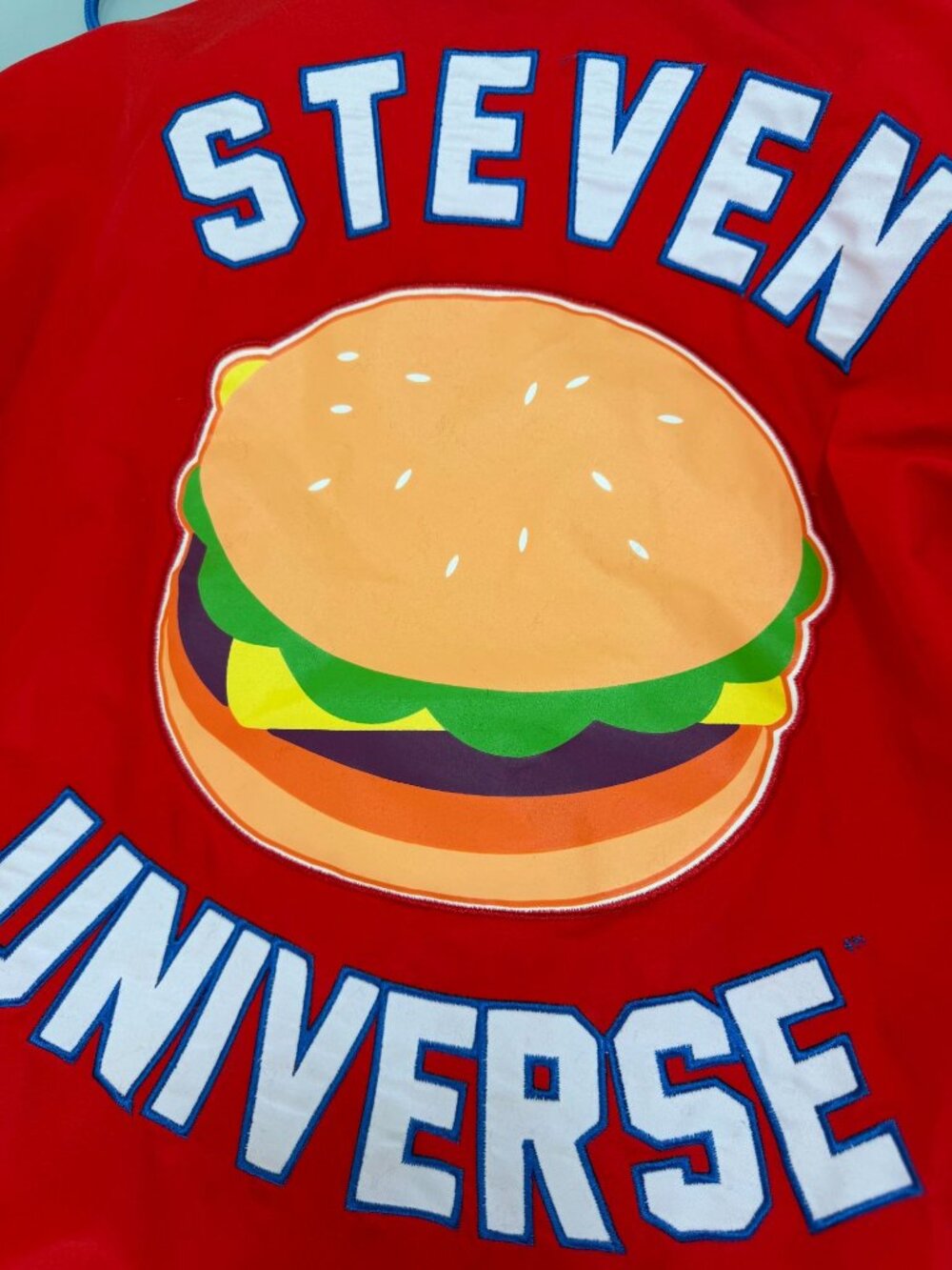 Steven Universe Varsity Jacket Cartoon Network Burger Mens Small S Snap Buttons - Picture 7 of 8